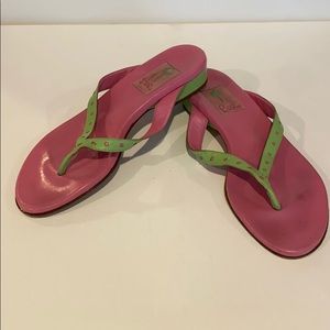 Lilly Pulitzer flip flop sandals